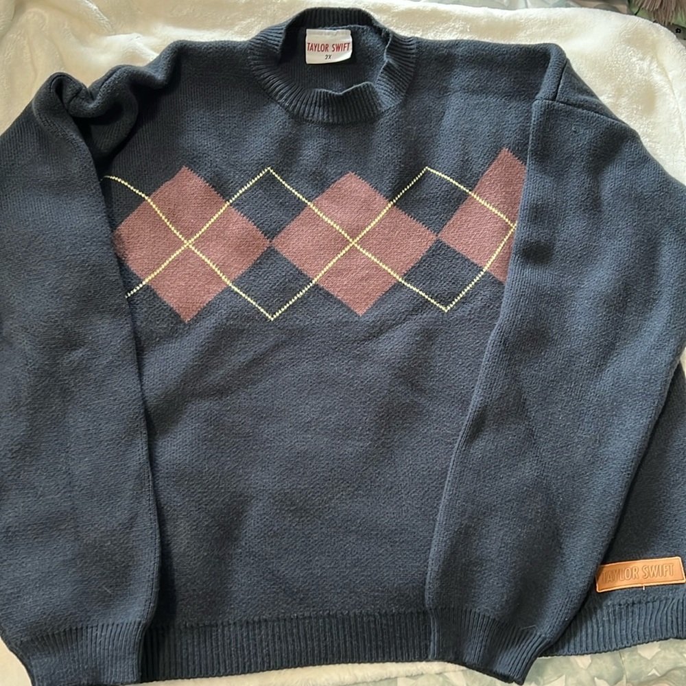 Taylor Swift All Too Well Argyle Sweater